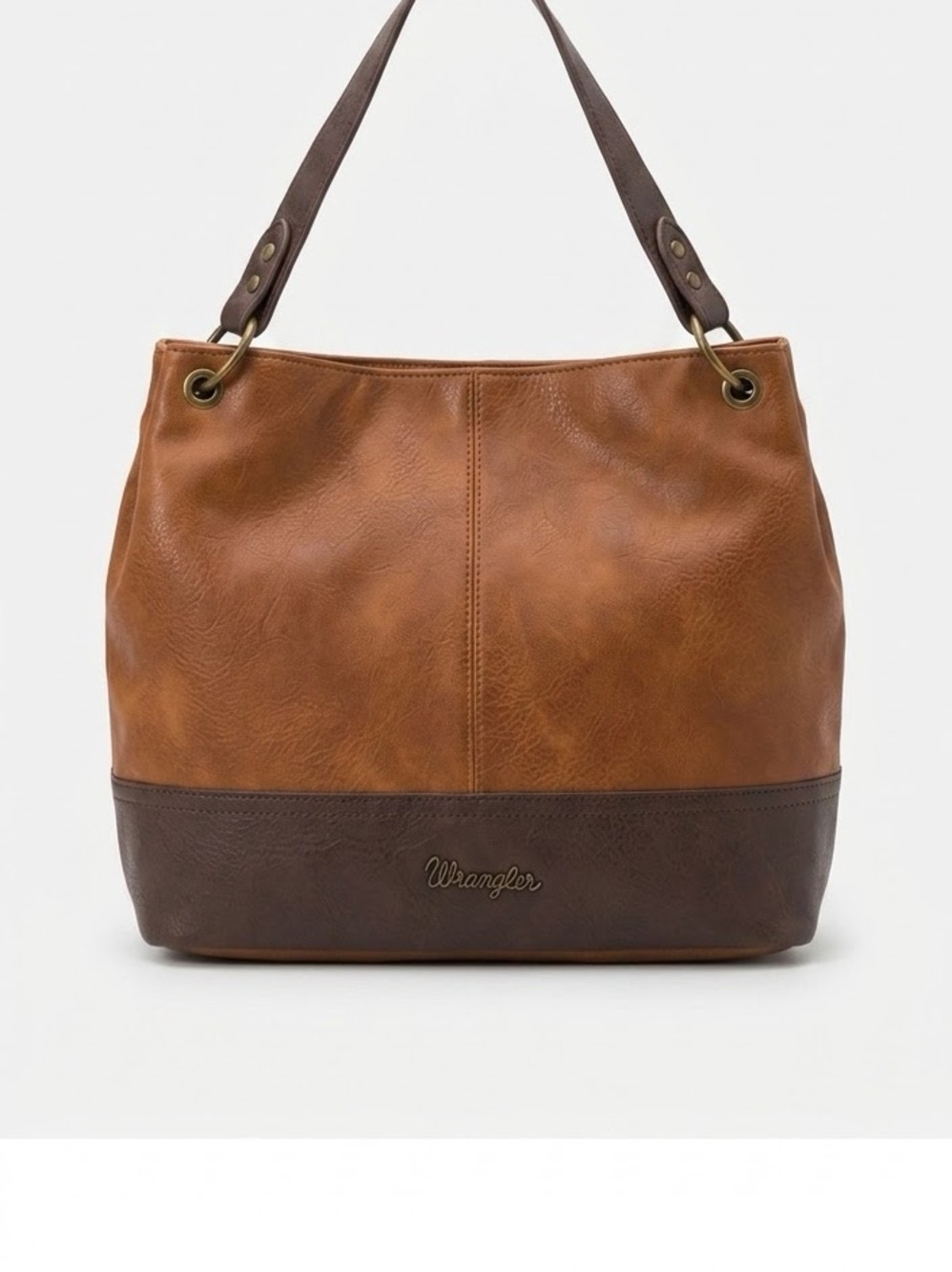 Wrangler Two-Tone Brown Shoulder Bag